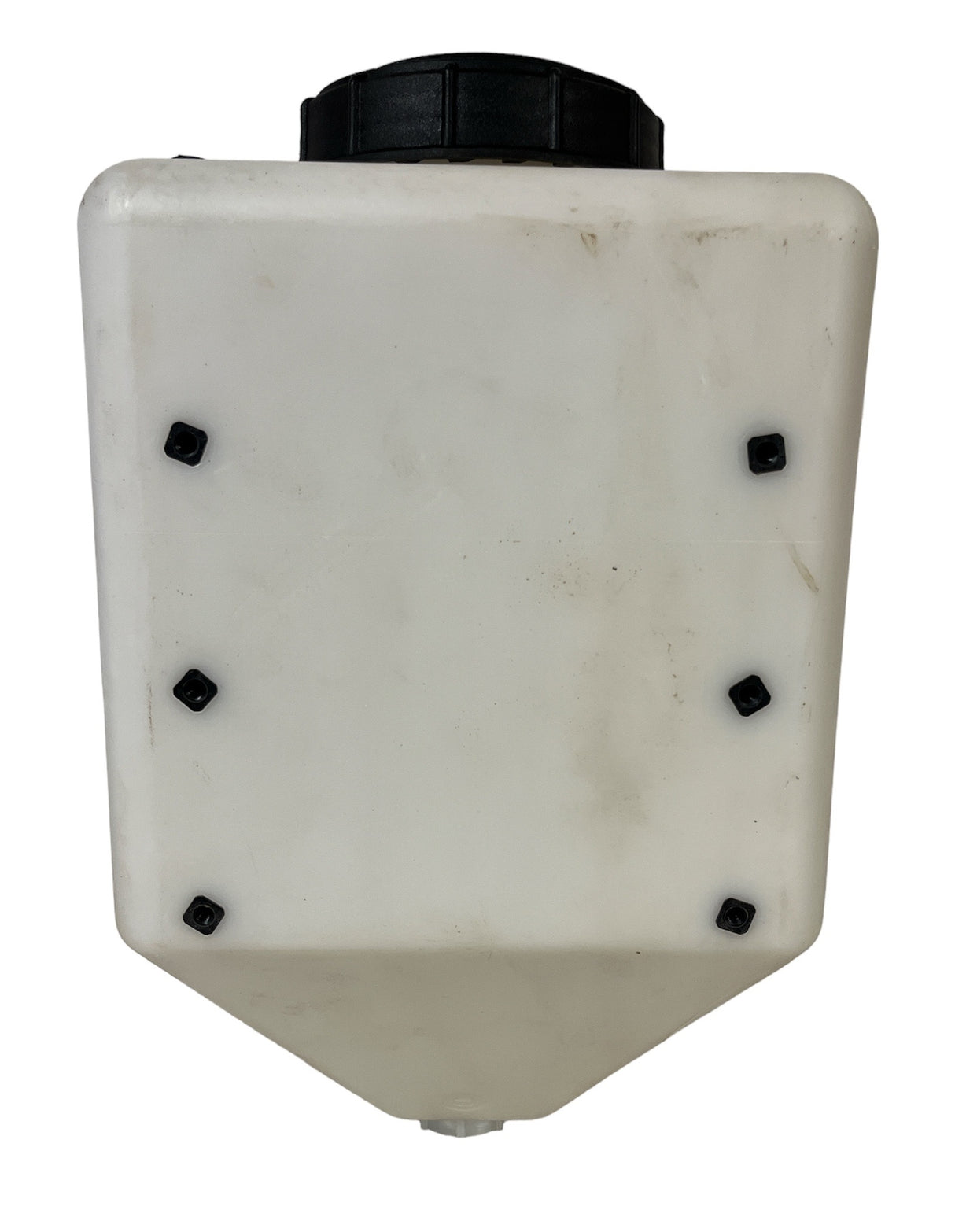 Ace Roto-Mold Blow Molded 5 Gallon Square Rinse White Tank - SPBM05-SQ5