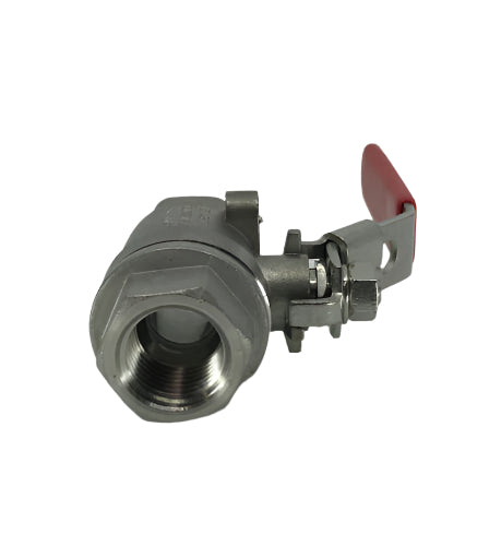 Hypro 1/2" Female Pipe Thread 316SS Ball Valve, 1000 PSI, Max 320 Degree - 78-12