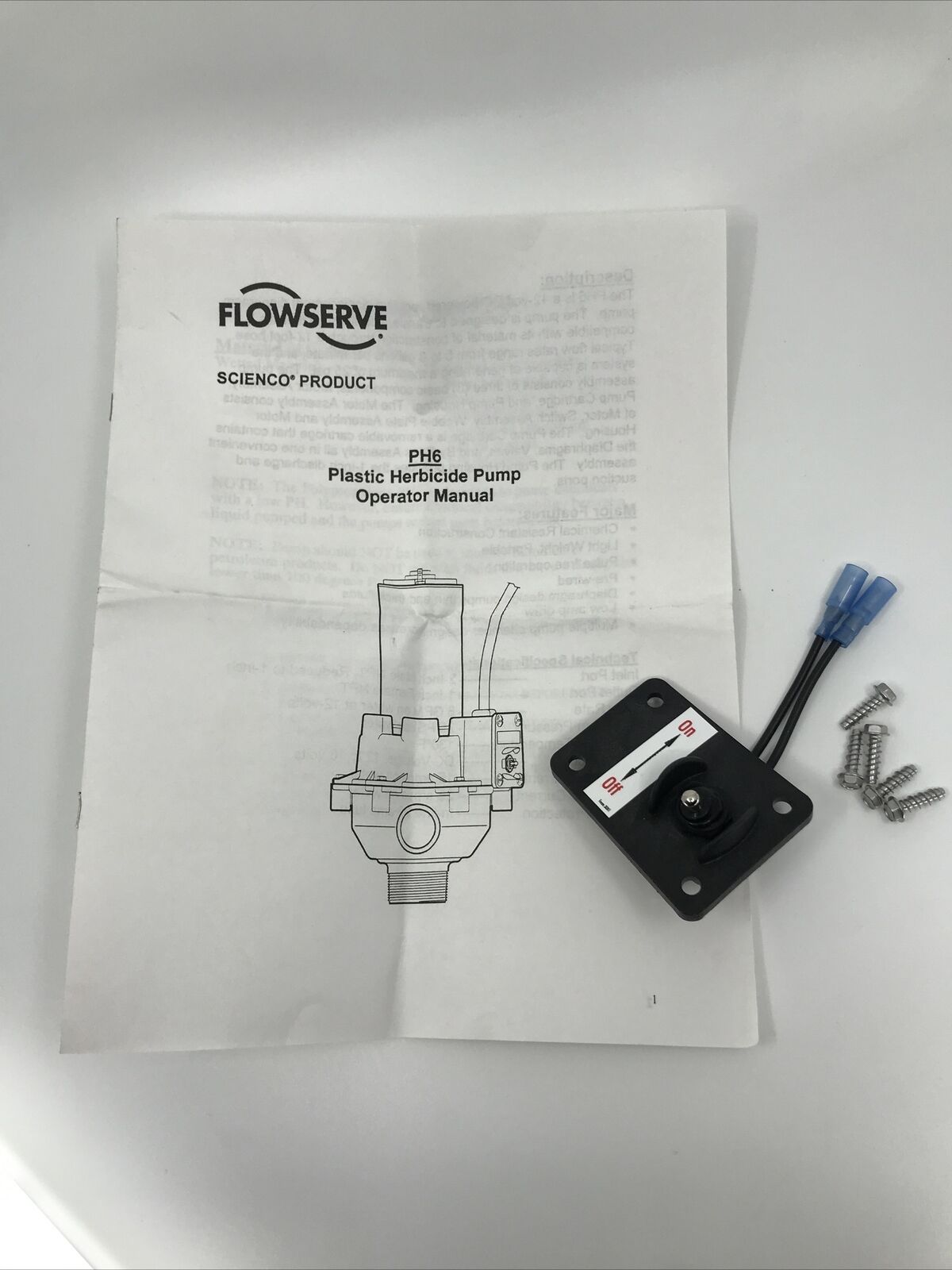 Flowserve Power Switch Kit On And Off Switch for Flowserve PH6 Pump - PHPKIT-03