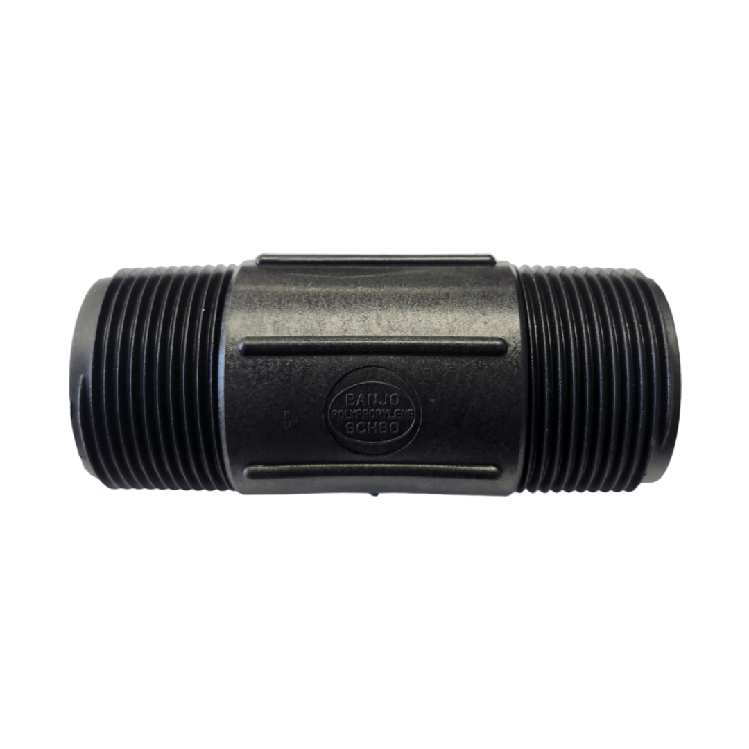 Banjo 4 Inch Poly Nipple Pipe Fitting 1-1/4" NPT - NIP125-4