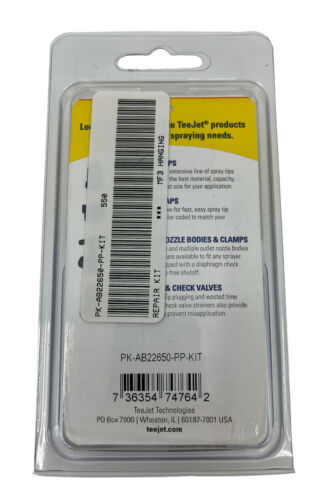 TeeJet Repair Kit for Valve Model 22650-PP Triggerjet - PK-AB22650-PP-KIT