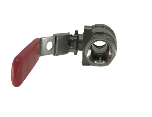 Hypro 1/2" Female Pipe Thread 316SS Ball Valve, 1000 PSI, Max 320 Degree - 78-12