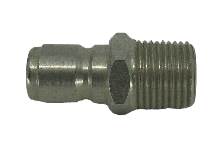 J.E. Adams Stainless Steel Male Quick Disconnect Plug 1/2" - 7190