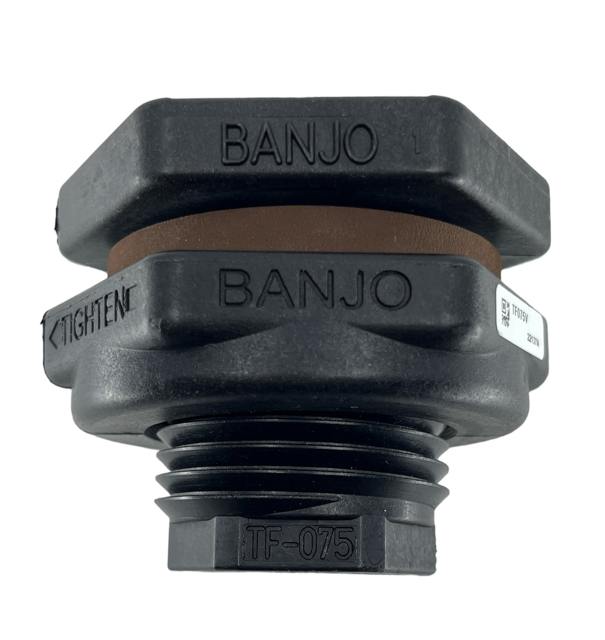 Banjo Poly Bulkhead Tank Fitting with FKM Gasket 3/4" - TF075V