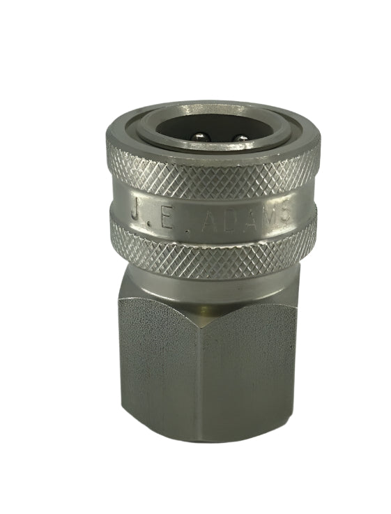 J.E. Adams Stainless Steel Female Quick Disconnect Socket Assembly 1/2" - 7246