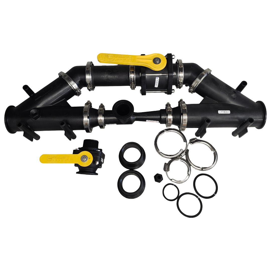 Banjo 3 Inch Full Port Inductor System w/ Camlock Couplings - MIS300AA