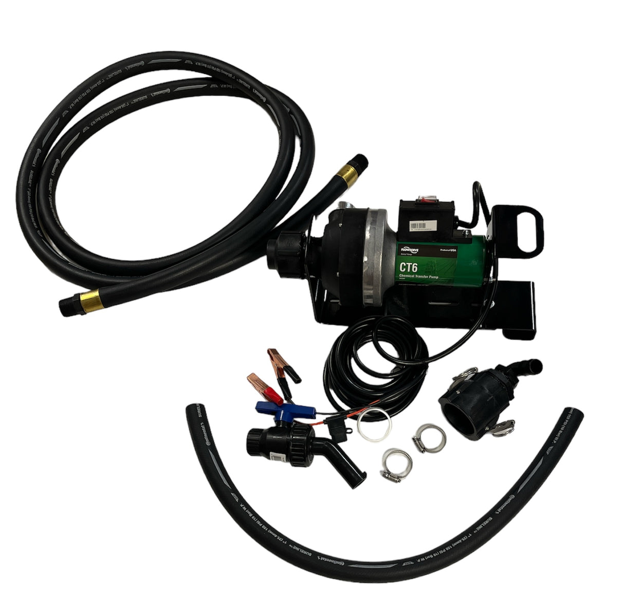 Flowserve IBC Caged System 12V Viton Chemical Pump with No Meter - CT6-1V5GA-001