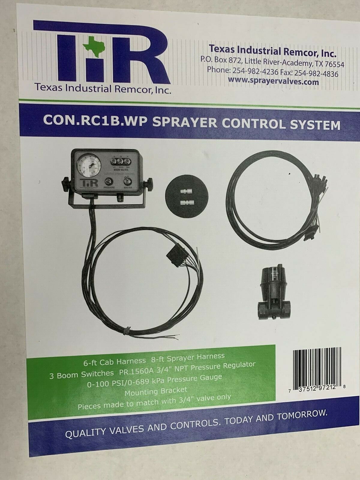 Texas Industrial Remcor 3 Boom Gauged Sprayer Control System - CON.RC1B.WP