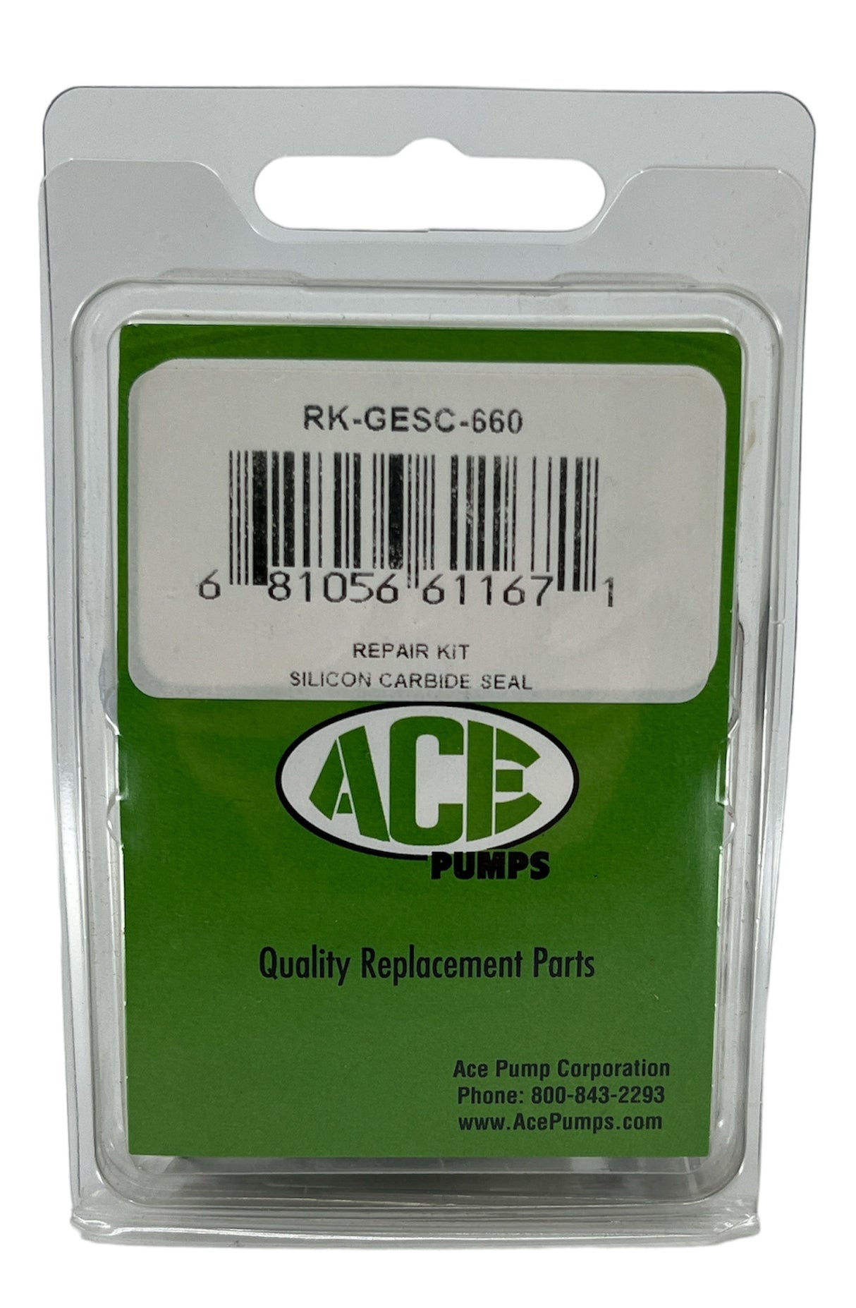 Ace Pumps Silicone Carbide Shaft Seal Repair Kit For GE-660 Pump - RK-GESC-660 (61167)