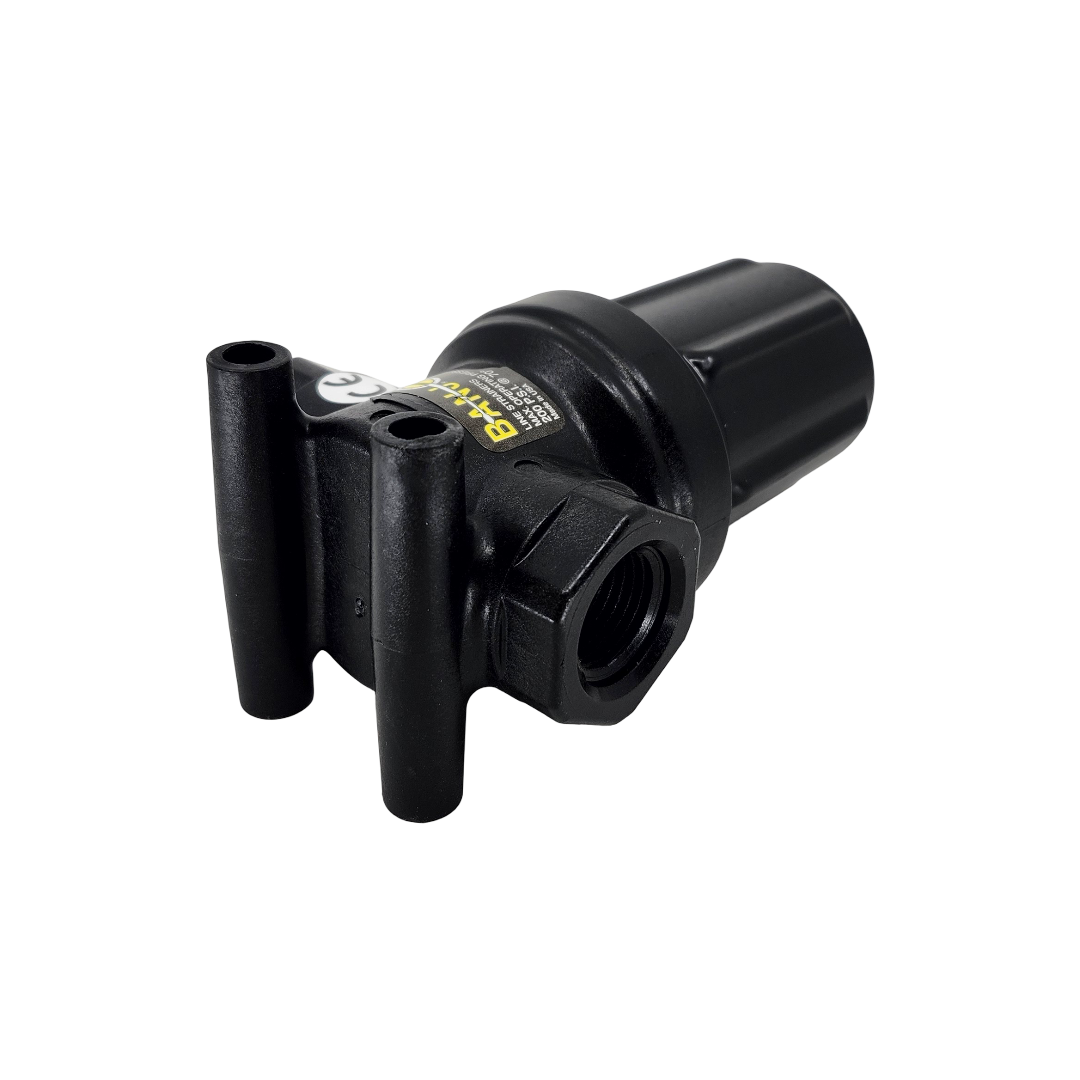 Banjo Mini T Strainer with 50 Mesh Screen & Black Bowl 1/2" X 1/2" - LSTM050-50