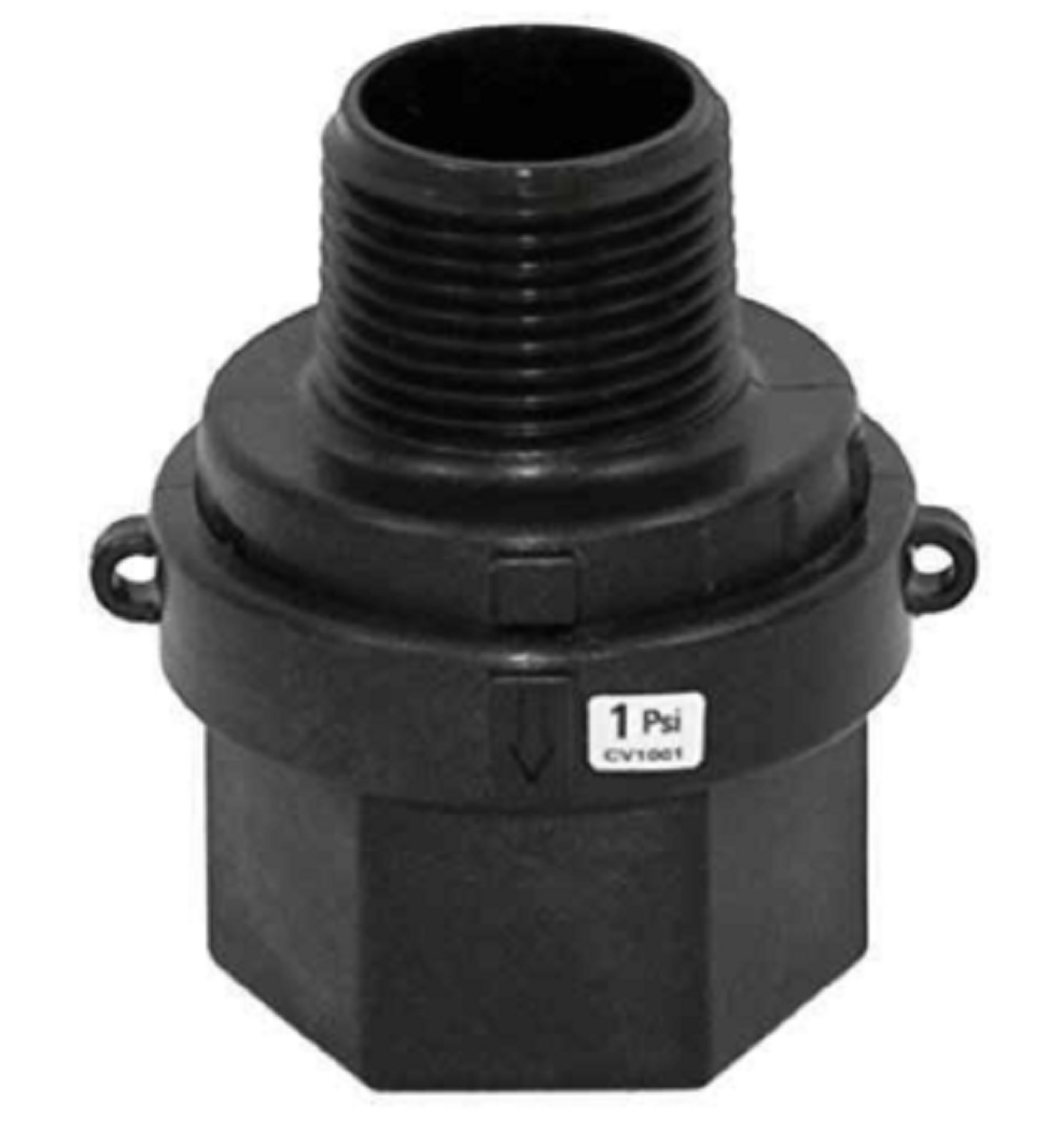 Banjo Polypropylene Check Valve 1" Male NPT X 1" Female NPT - CV100MT