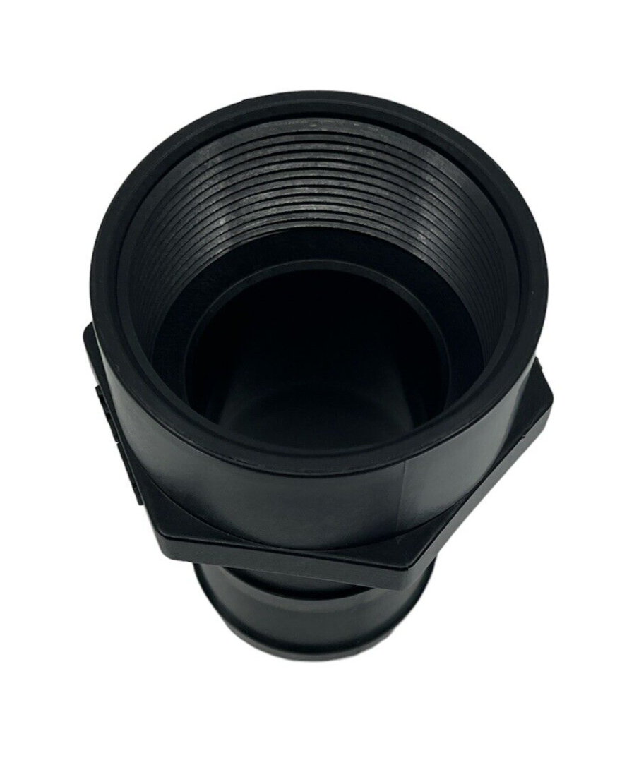 TerreMax Straight Polypropylene Adapter 2 inch FNP x 2 inch Hose Barb - HBF200