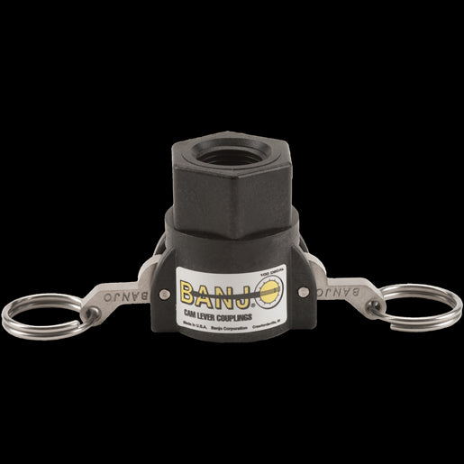 Banjo Poly Cam Lever Coupling 3/4" Female Coupler X 1/2" Female NPT - 050D