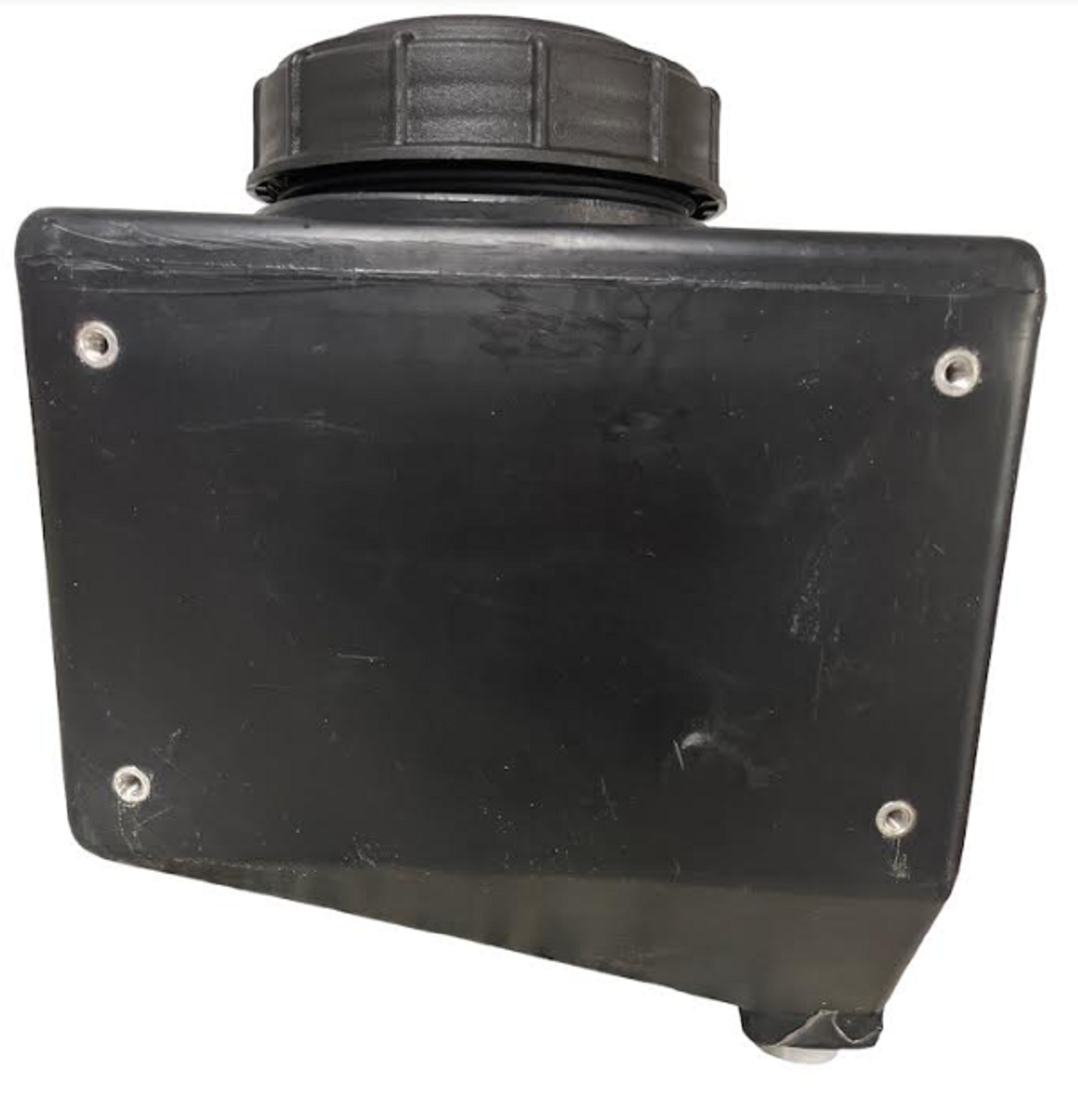 Ace Roto-Mold 3 Gallon Black Rectangle Rinse Tank With 5" Lid, 7x12x15 - SP0003-RT