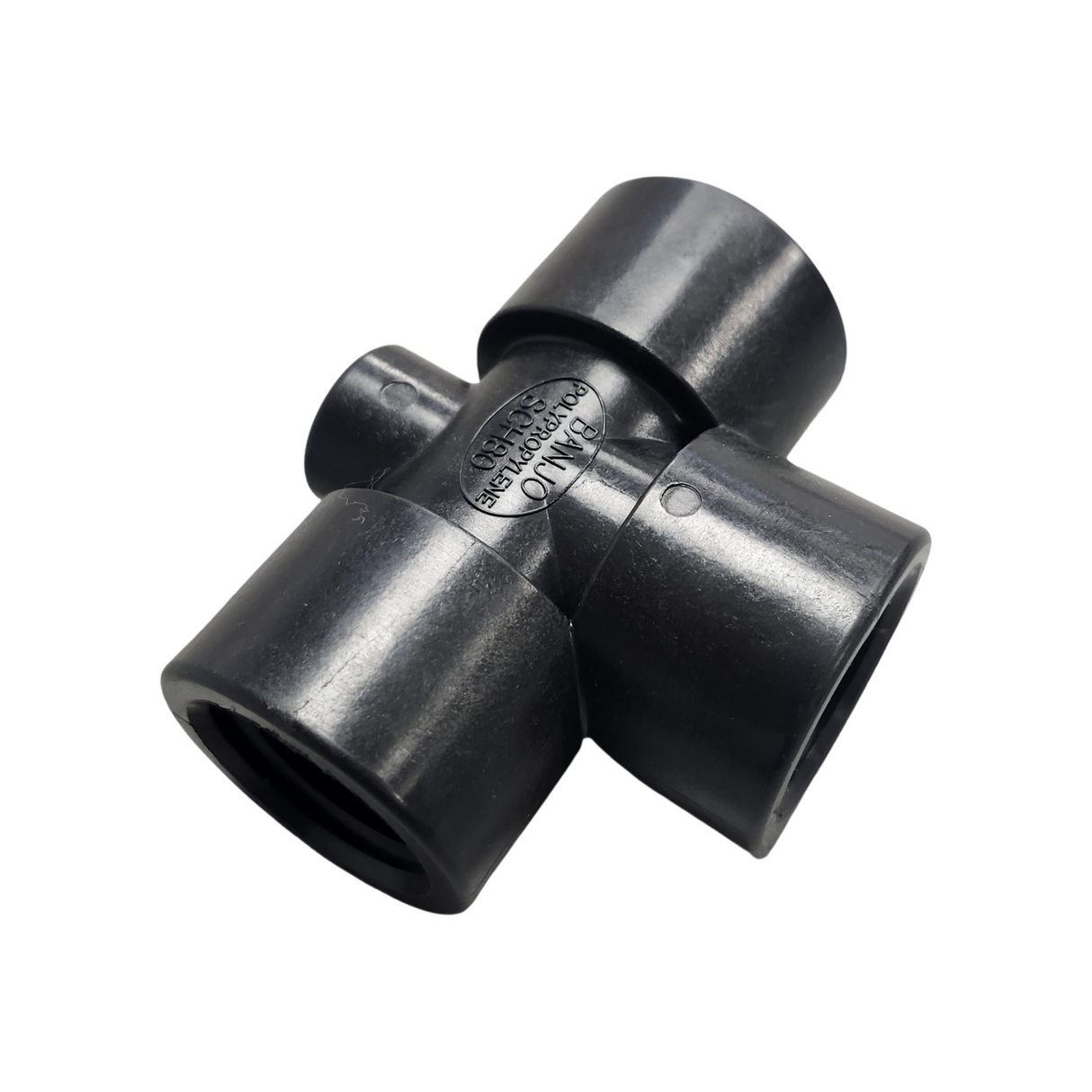 Banjo Poly Tee Fitting with Gauge Port 3/4" FNPT - TEG075