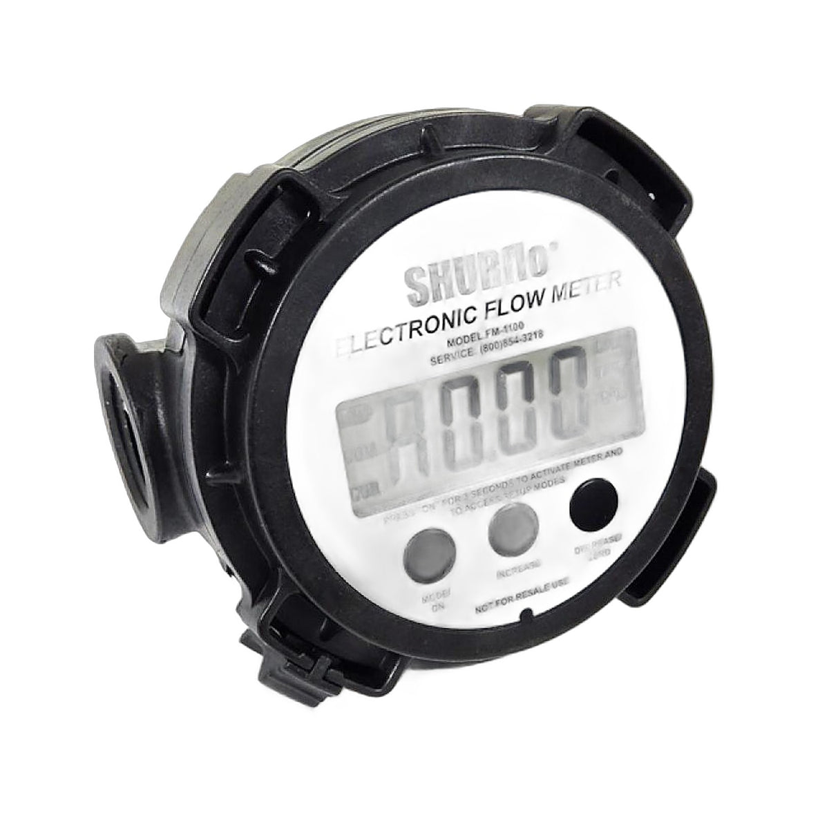 Shurflo Inline Electronic Flow Meter 1 to 20 GPM 1 Inch FNPT 120 PSI - FM-1100I