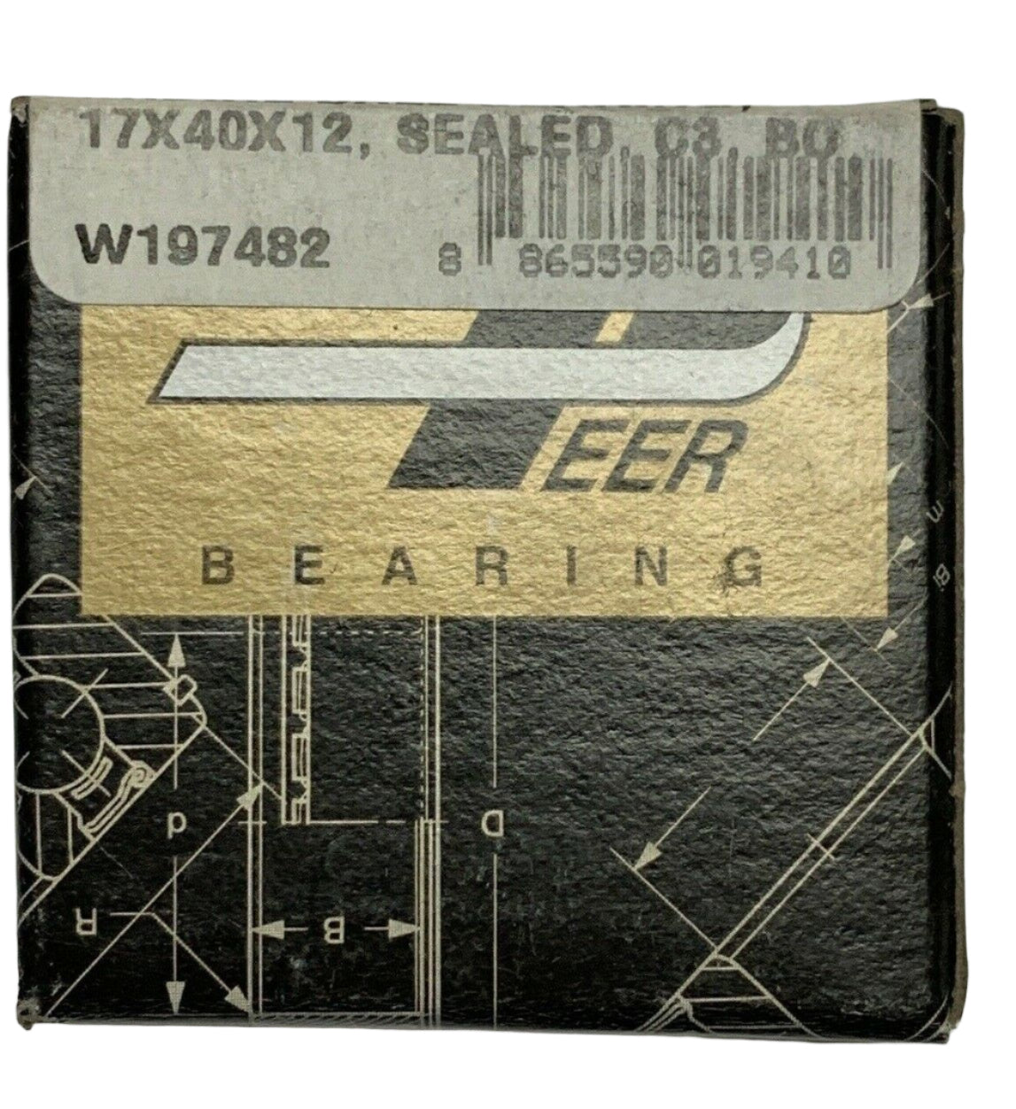 Peer New Single Row Ball Bearing - 6203-2RLD-C3 (Ace Pumps 40880)