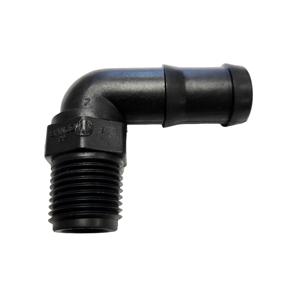 Banjo 90 Degree Hose Barb Fitting 1/2" MNPT X 3/4" Barb - HB050/075-90