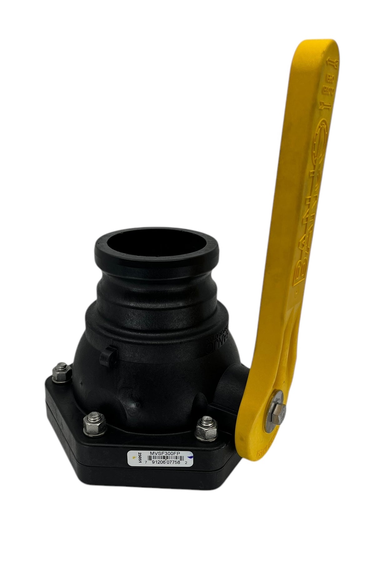 Banjo Full Port Stubby Ball Valve 3" Male Adapter X 3" Manifold Flange - MVSF300FP