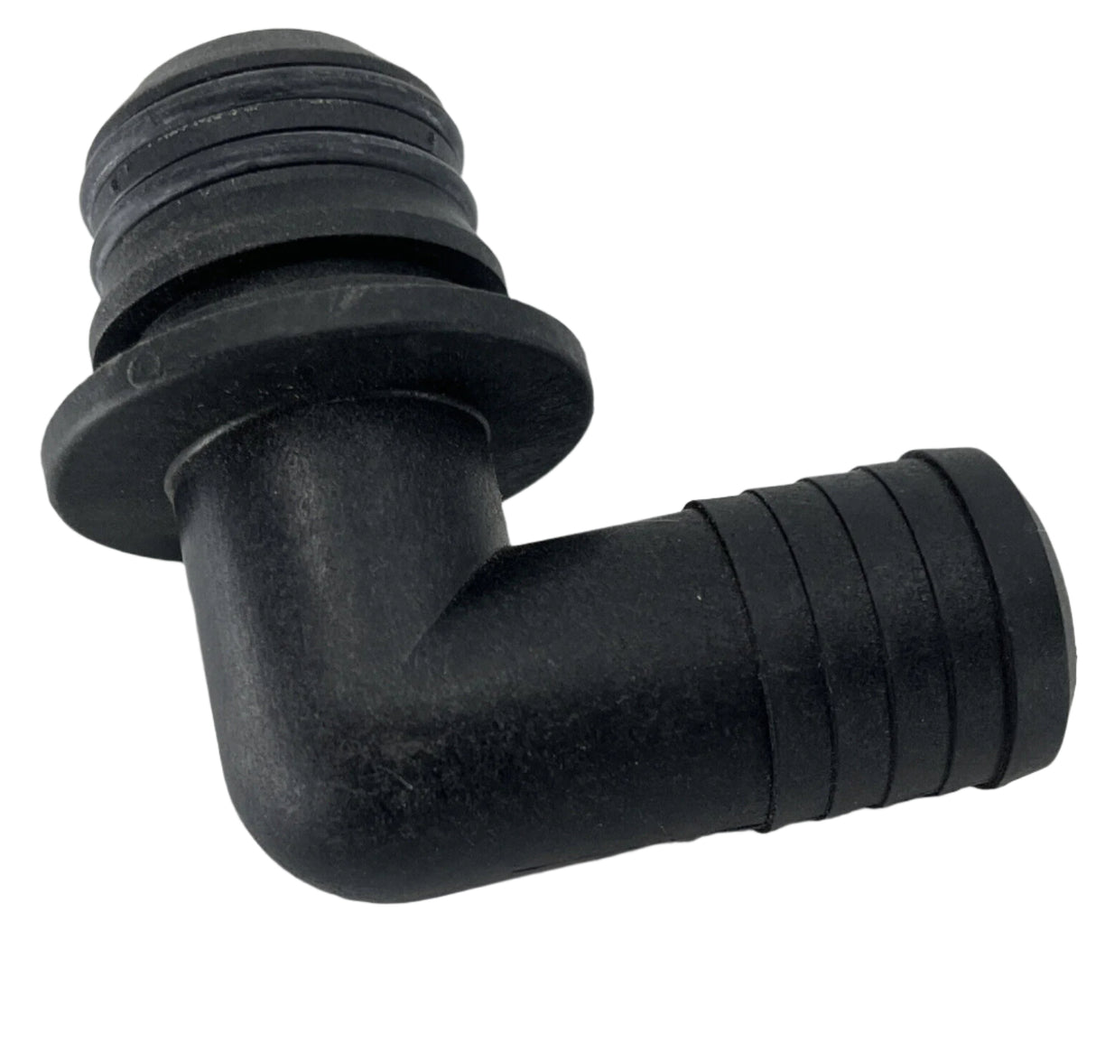 KZ Valve Manifold Outlet Fitting 1 Inch Hose Barb Elbow, Male QC - QHN-100L