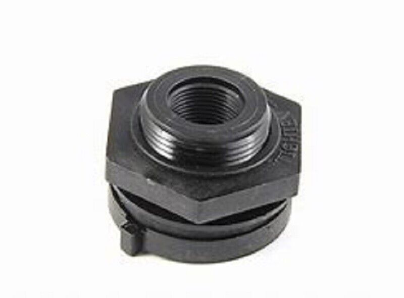 Ace Roto-Mold 1 Inch Polypropylene Bulkhead Tank Fitting - 10485