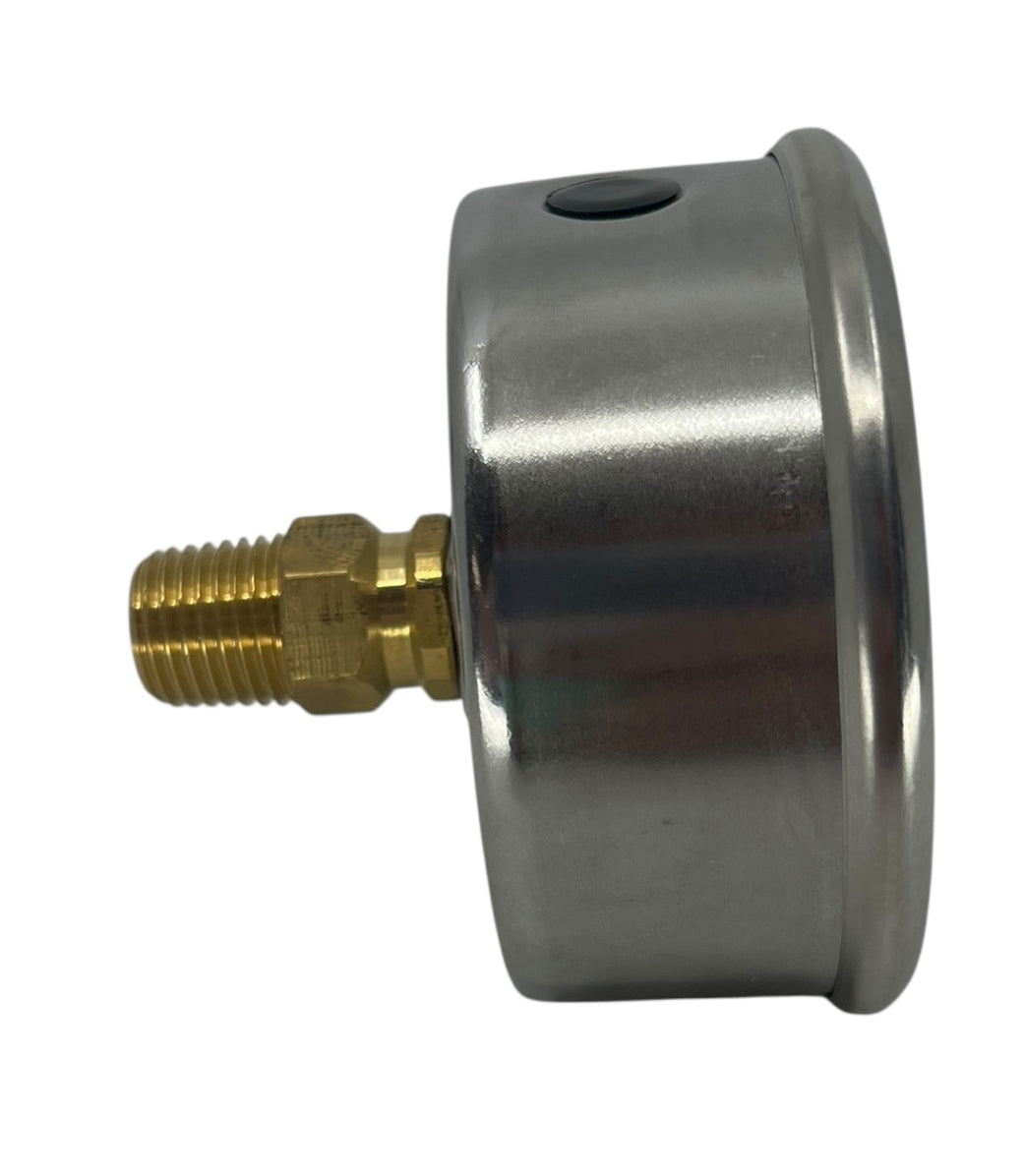 Hypro Glycerin Filled Pressure Gauge 2 1/2" Face 1/4" CBM Stem, 0-300 PSI - WGG300C