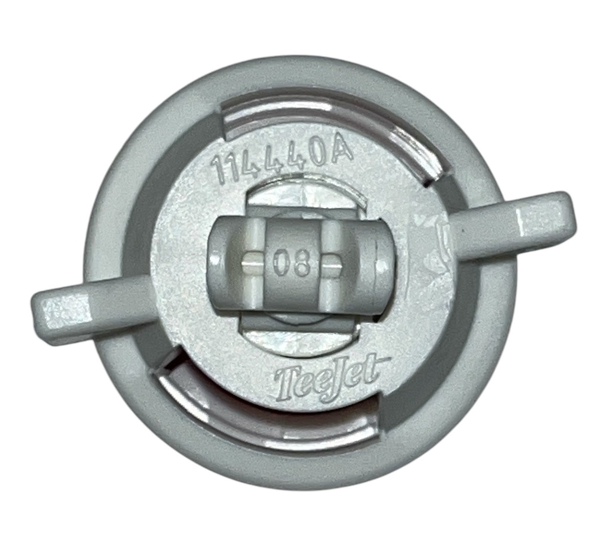 TeeJet Turbo TwinJet White Polymer Nozzle Assembly with Cap - TTJ60-11008VP-CE