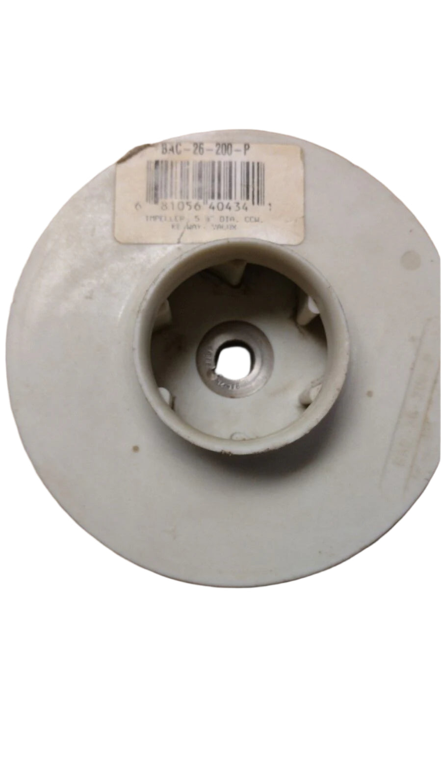 Ace Pumps Thermoplastic Impeller with Extended Keyway - BAC-26-200-P (40434)