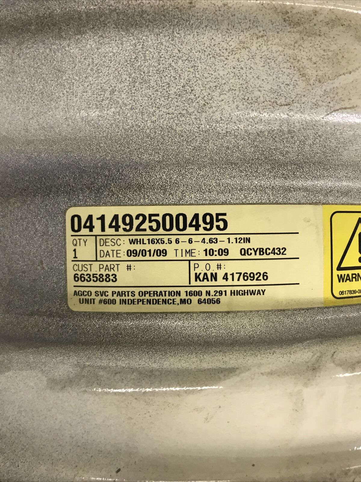 Agco Spra-Coupe Rim for 220/230 Size -16" X 5.50" 6 Bolt - 6635883