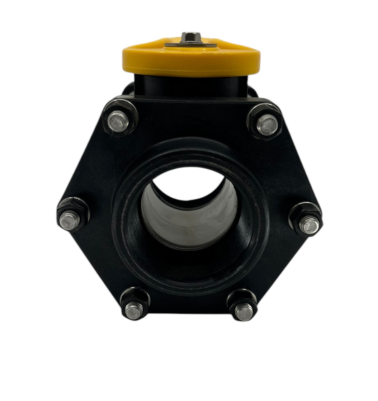 TerreMax Full Port 2 Inch Polypropylene Ball Valve 6 Bolt Max PSI 100 - V200FPY