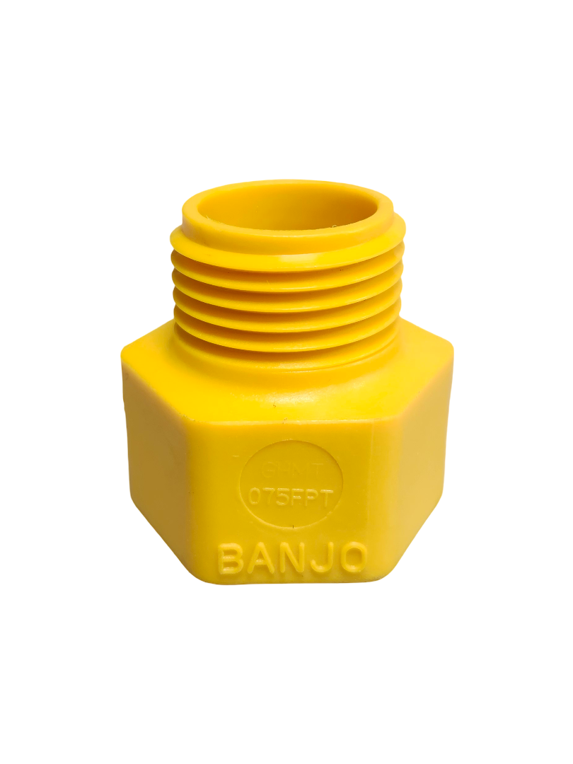 Banjo 3/4" Female NPT x 3/4" Male Garden Hose Adapter - GHMT075FPT