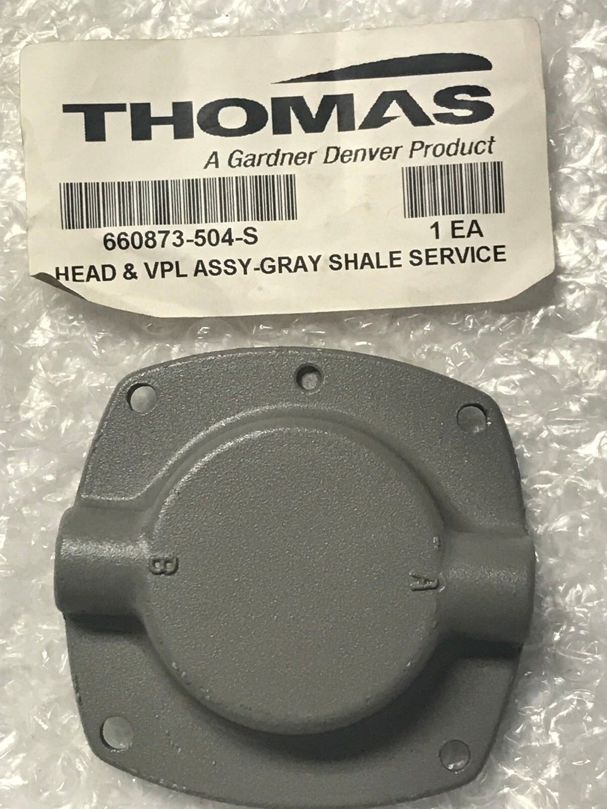 Thomas Compressor Head and Valve Plate Assembly For Small Compressor - 660873-504S