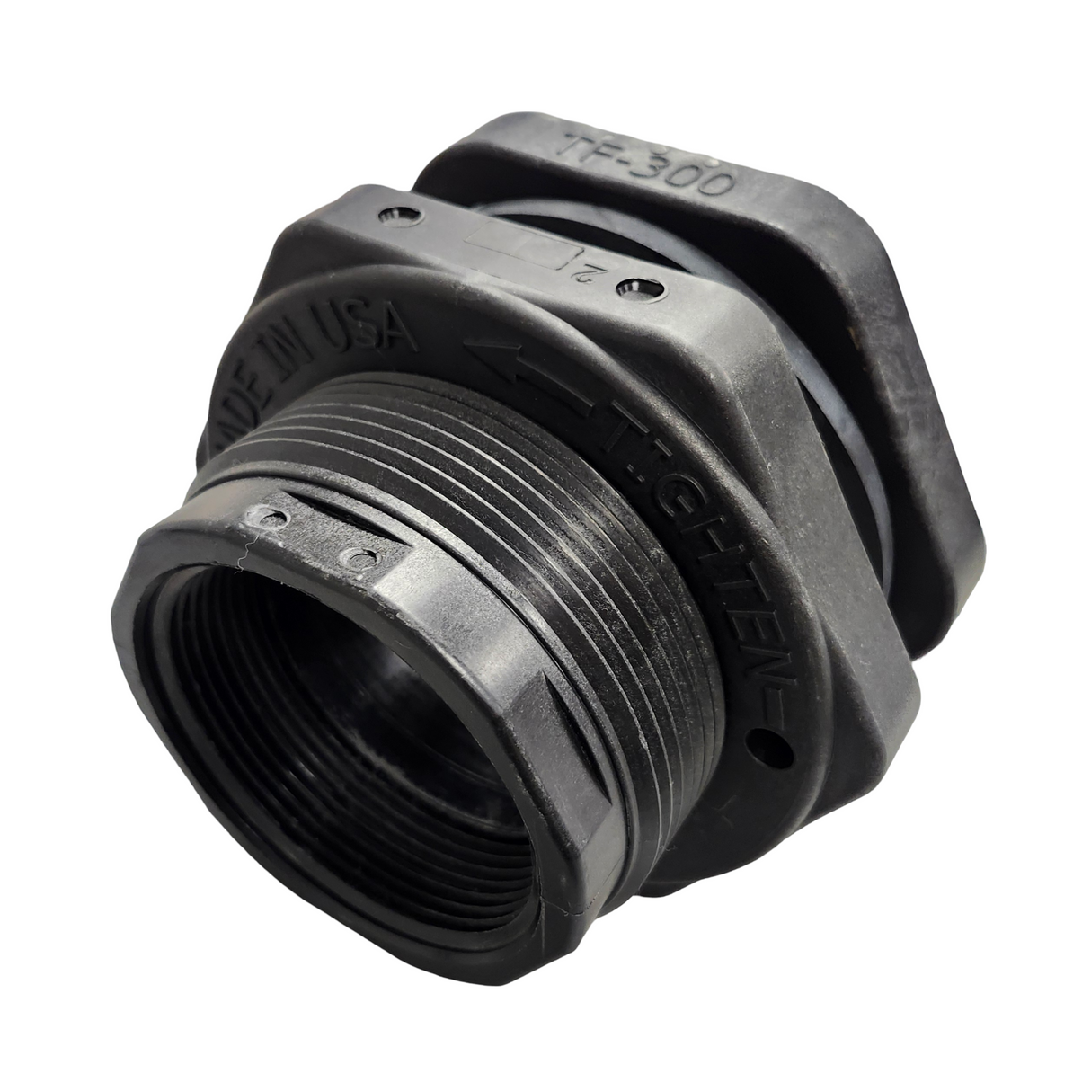 Banjo 3 inch Poly Bulkhead Tank Fitting with EPDM Gasket - TF300