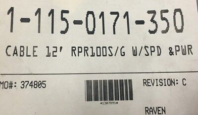 Raven 12 Foot Cable RPR100S Or G With Speed And Power - 115-0171-350