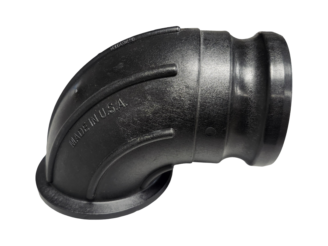 Banjo 3 Inch Full Port 90 Degree Manifold Sweep with Male Cam Lock - M300ASWP90