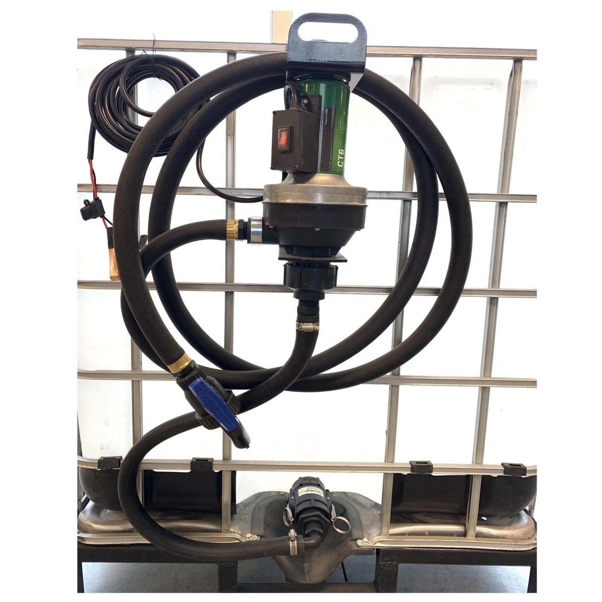 Flowserve CT6 EDPM 12 Volt High Flow Pump Kit for Caged IBC Tanks - CT6-3E5GA-001