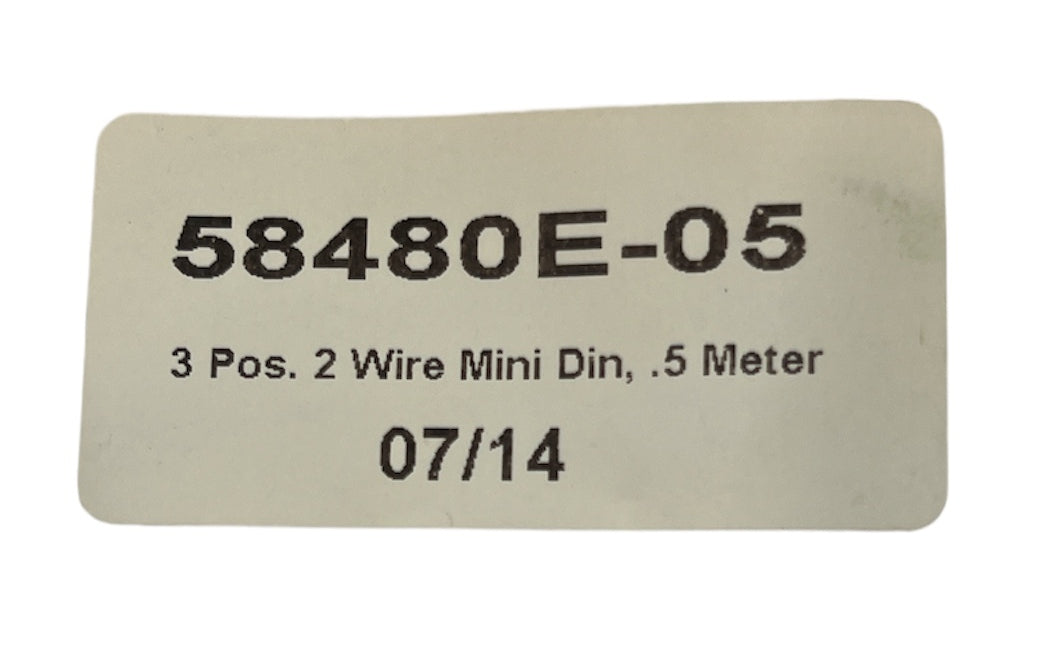 TeeJet 2 Wire Mini Din Cable With Bare Wire Connectors, 1.5' Cable - 58480E-05