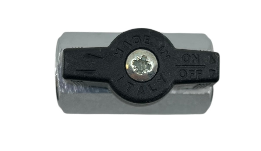 Hypro 90 Series Plated Brass Ball Valve 1/8" FNPT x 1/8" FNPT 200 PSI - 90FFB18