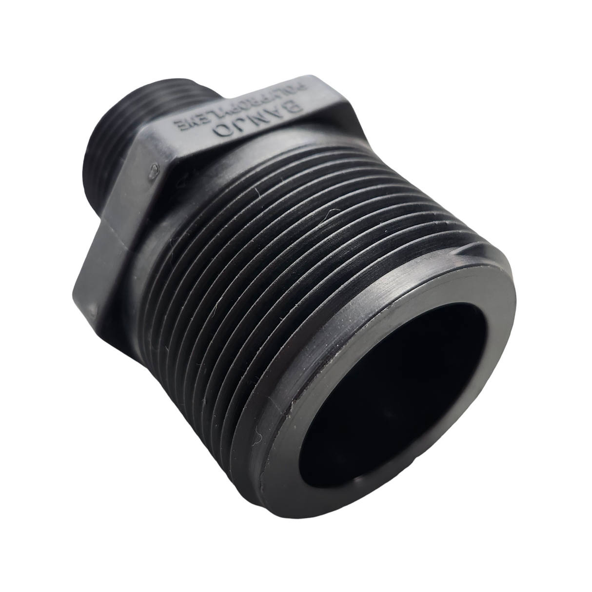 Banjo Poly Reducer Nipple Pipe Fitting 1-1/2" MNPT X 1" MNPT - RN150-100