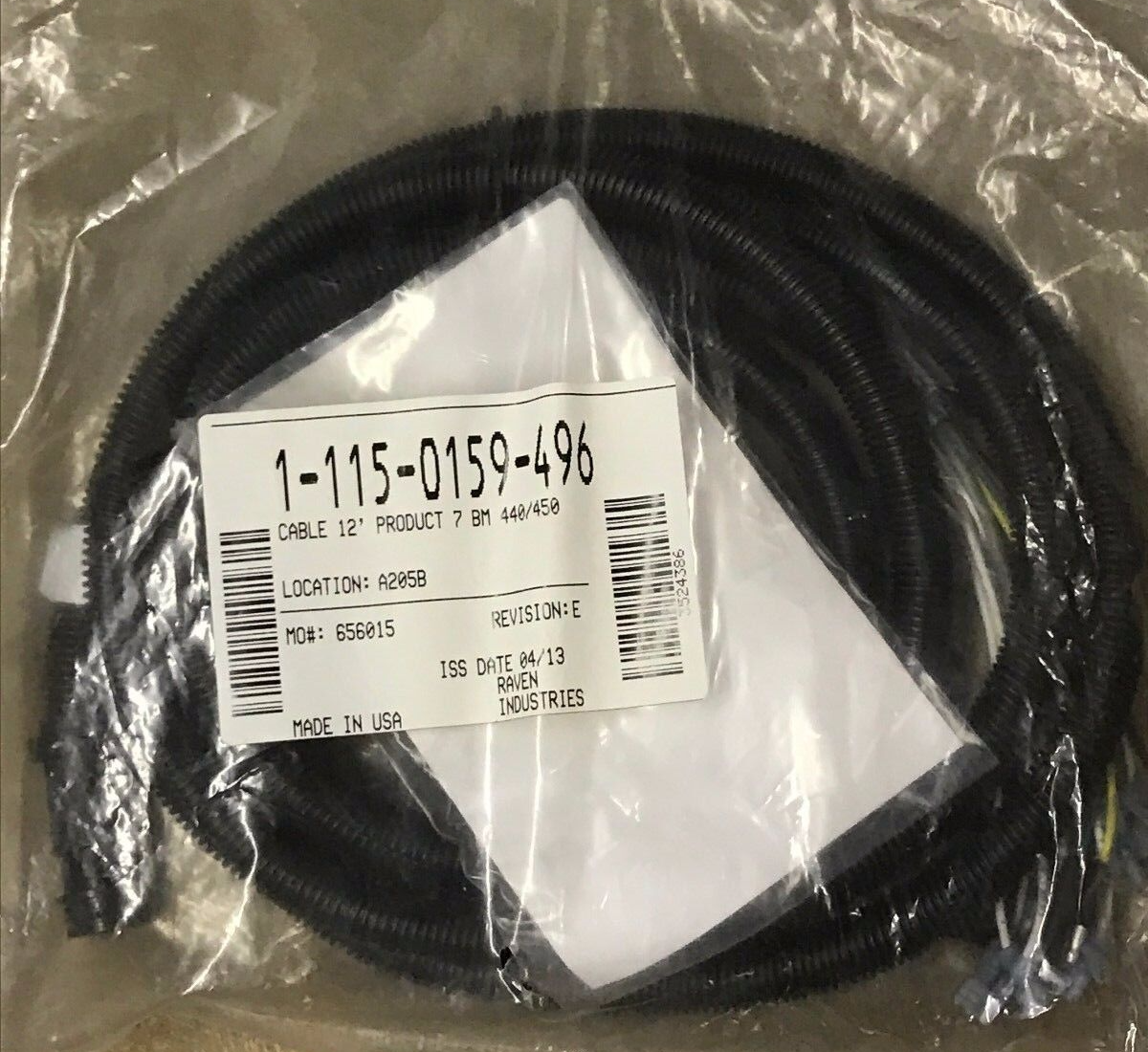 Raven Cable 12 Foot Product 7 Boom 440/450 - 115-0159-496