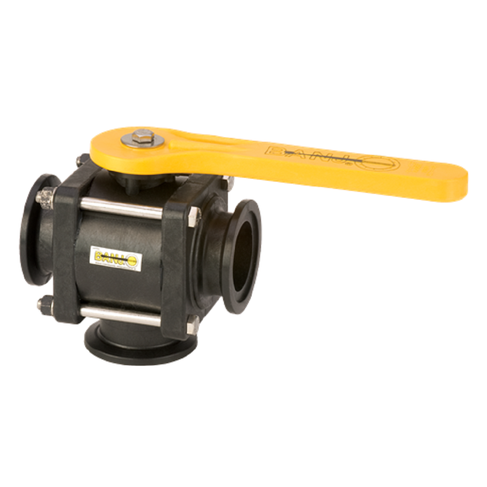 Banjo 2 Inch Full Port Manifold Flange 3-Way Bottom Load Valve - MV220BL