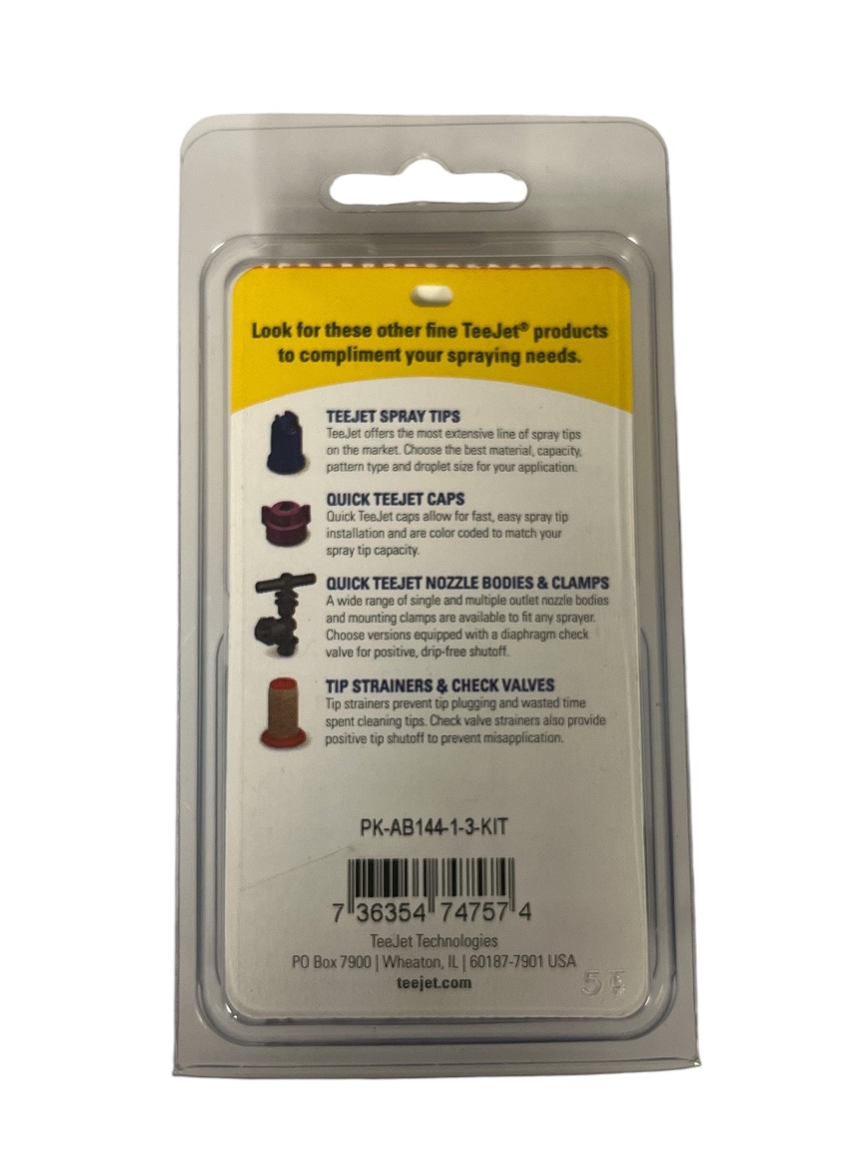 TeeJet Repair Kit for 3 Way Electric Solenoid Valve - PK-AB144-1-3-KIT