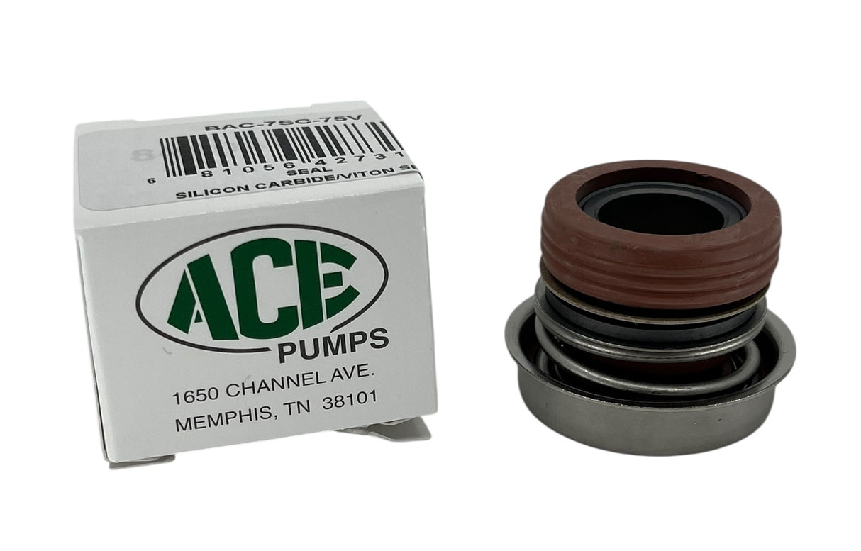 Ace Pumps Silicon Carbide Viton Replacement Seal For GE-75, 5/8" - BAC-7SC-75V