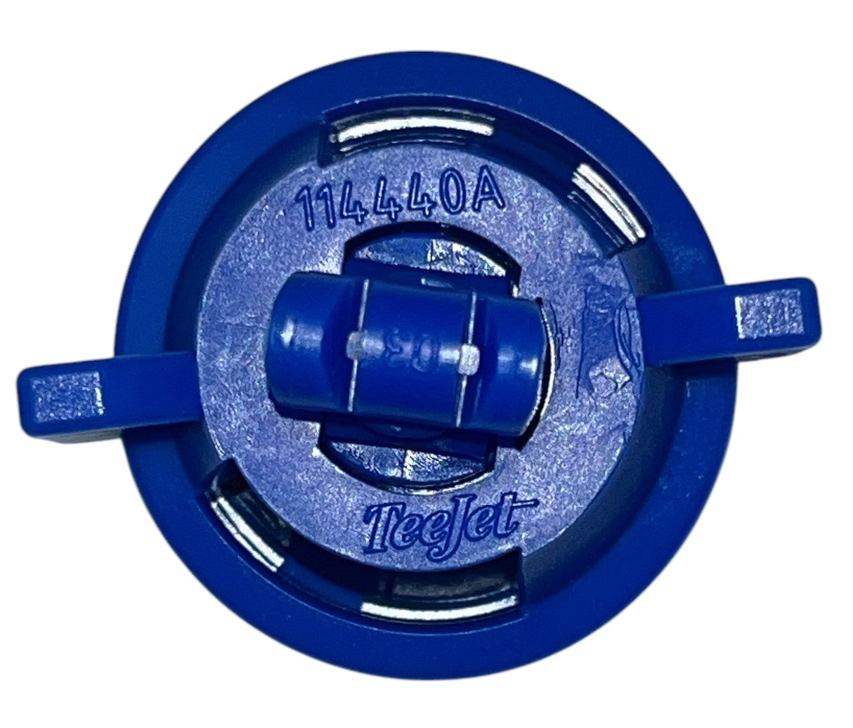 TeeJet Turbo TwinJet Blue Polymer Nozzle Assembly with Cap - TTJ60-11003VP-CE