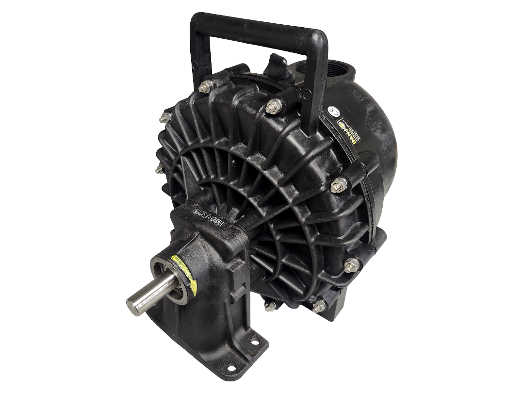 Banjo 2 Inch Poly Pump w/ 5-Vane Impeller & Bearing Pedestal - 205PB