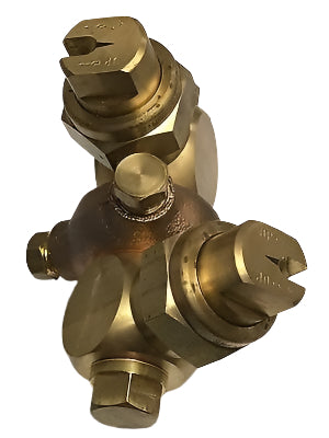 TeeJet Double Swivel Spray Nozzle With Off-Center Spray Tips - 4418-3/4-2TOC20