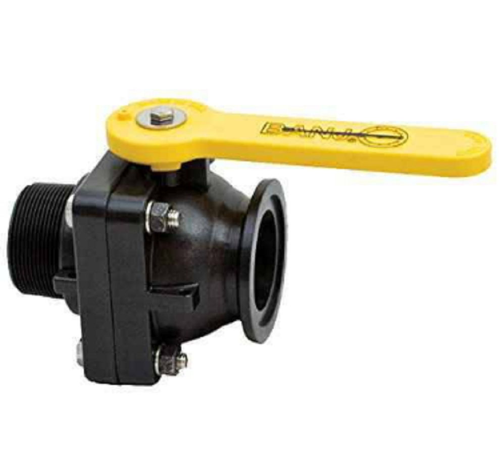 Banjo 2 Inch Full Port Manifold Flange Valve X 2" Male NPT - MVSMT220FP