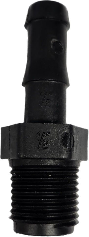 Banjo Poly Hose Fitting 1/2" Male Thread X 1/2" Hose Barb - HB050