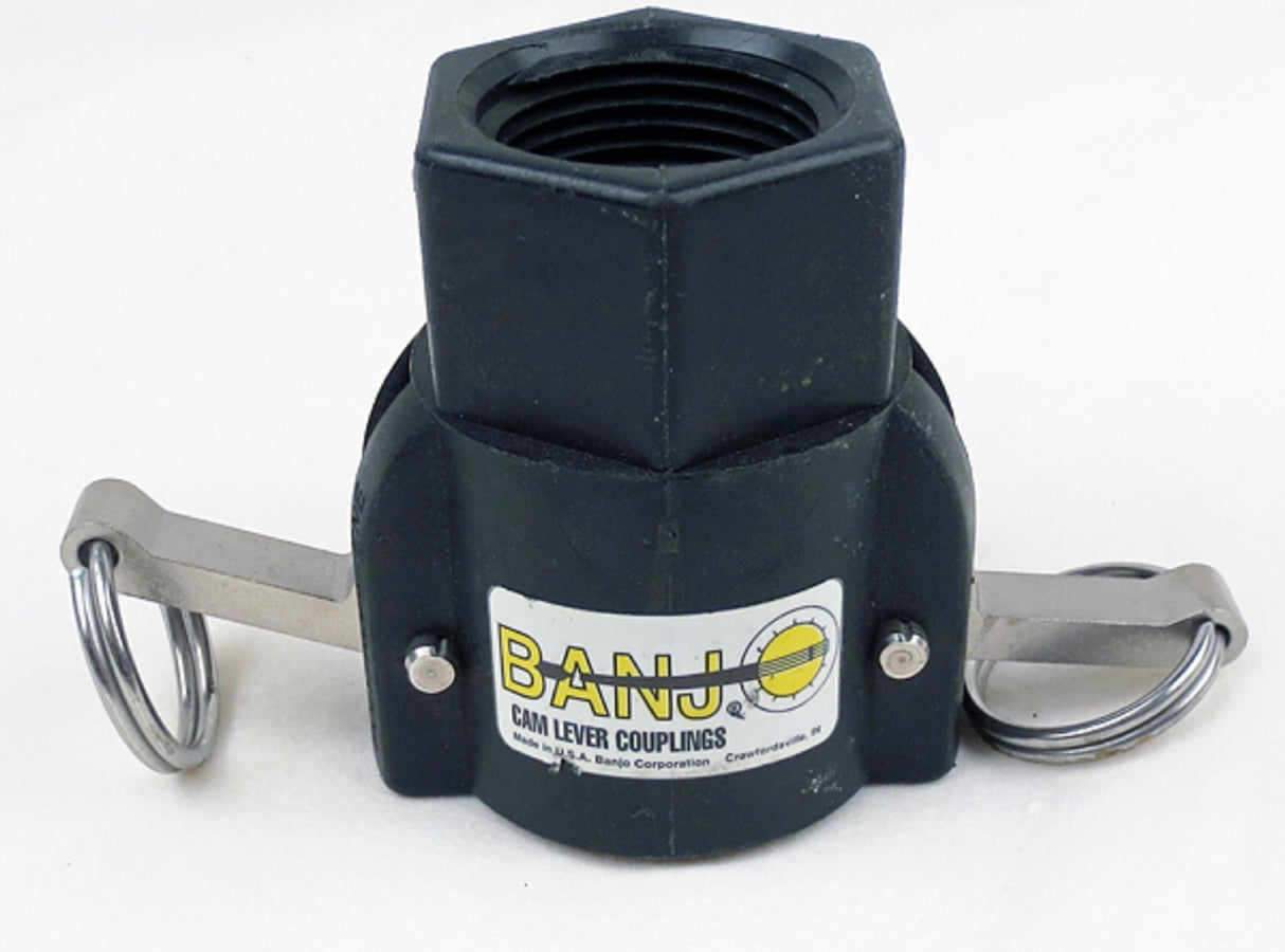 Banjo Poly Cam Lever Coupling 1" Female Coupler X 1" Female NPT - 100D