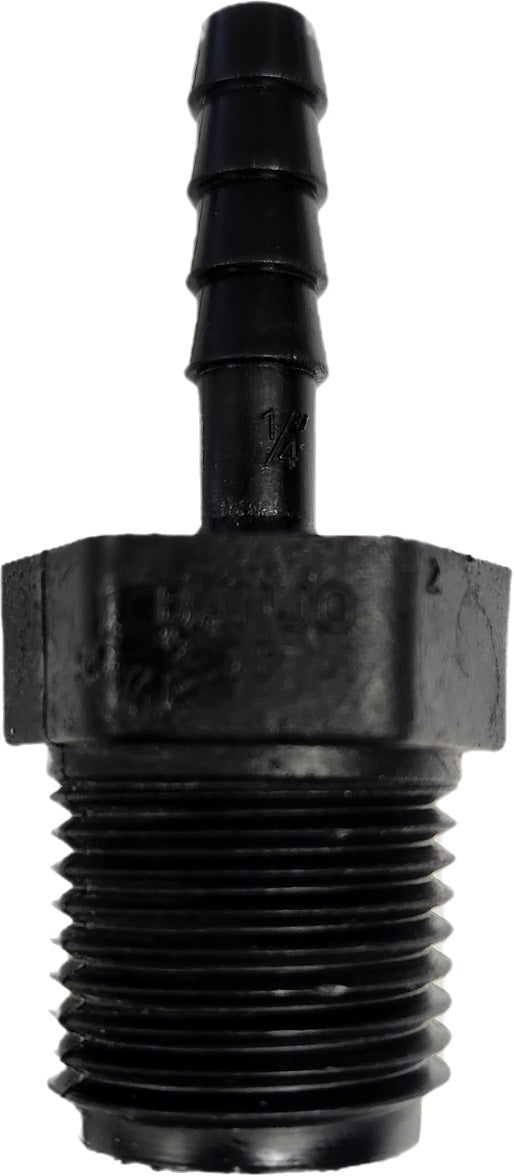 Banjo Poly Hose Fitting 1/2" Male Thread X 1/4" Hose Barb - HB050-025